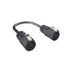 Amphenol Communications Solutions Straight Male M16 to Male M16 Sensor Actuator Cable, 1m