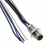 Brad from Molex Straight Male M8 to Male Unterminated Sensor Actuator Cable, 200mm