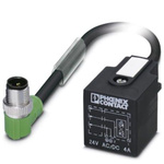Phoenix Contact Right Angle Male M12 to DIN 43650 Form A Sensor Actuator Cable, 1.5m