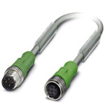 Phoenix Contact Straight Male M12 to Female M12 Sensor Actuator Cable, 300mm
