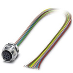 Phoenix Contact Straight Female M12 to Sensor Actuator Cable, 500mm