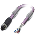 Phoenix Contact Straight Male M8 to Bus Cable, 15m