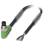 Phoenix Contact Right Angle Male M8 to Unterminated Sensor Actuator Cable, 10m