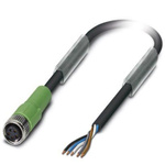 Phoenix Contact Straight Female M8 to Sensor Actuator Cable, 10m