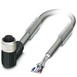 Phoenix Contact Right Angle Female M12 to Bus Cable, 2m
