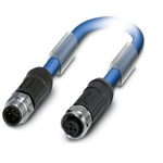 Phoenix Contact Straight Male M12 to Female M12 Bus Cable, 2m