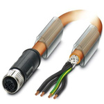 Phoenix Contact Straight Female M12 to Unterminated Sensor Actuator Cable, 5m