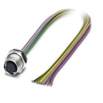 Phoenix Contact Straight Female M12 to Sensor Actuator Cable, 19.6mm