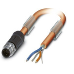 Phoenix Contact Straight Male M12 to Bus Cable, 5m