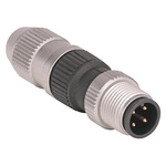 Rockwell Automation Straight Male 4 way M12 to Straight Male 4 way M12 Actuator/Sensor Cable, 14.7mm