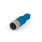 TE Connectivity Straight Female 4 way M12 to M12 Cable Assembly, 3m