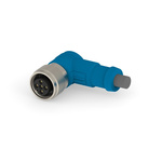 TE Connectivity Right Angle Female 5 way M12 to M12 Cable Assembly, 1.5m