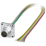 Phoenix Contact Male 8 way M12 to Sensor Actuator Cable, 500mm