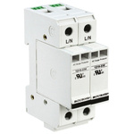 Bourns, 1210 415 V ac Maximum Voltage Rating 100kA Maximum Surge Current 2 Pole Protector, DIN Rail