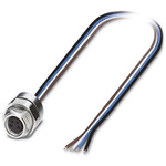 Phoenix Contact Straight Female 4 way M8 to Male Unterminated Sensor Actuator Cable, 500mm