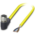 Phoenix Contact Right Angle Female 5 way M12 to Unterminated Sensor Actuator Cable, 5m