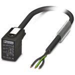 Phoenix Contact Right Angle 3 way DIN 43650 Form B to Unterminated Sensor Actuator Cable, 5m