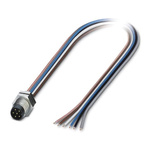 Phoenix Contact Male 6 way M8 to Sensor Actuator Cable, 500mm