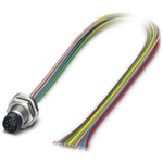 Phoenix Contact Male 8 way M8 to Sensor Actuator Cable, 500mm