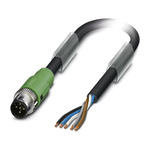 Phoenix Contact Male 5 way M12 to Sensor Actuator Cable, 15m
