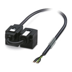 Phoenix Contact Straight Female 4 way DIN 43650 Form A x 2 to Unterminated Sensor Actuator Cable, 5m