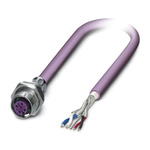 Phoenix Contact Female 5 way M12 to Bus Cable, 5m