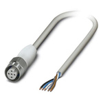 Phoenix Contact Female 5 way M12 to 5 way Unterminated Sensor Actuator Cable, 1.5m