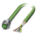 Phoenix Contact Female 5 way M12 to 5 way Unterminated Bus Cable, 500mm