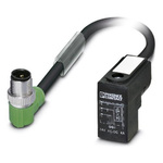 Phoenix Contact Male 3 way M12 to DIN 43650 Form CI Sensor Actuator Cable, 1.5m