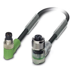Phoenix Contact Male 3 way M8 to Female 3 way M12 Sensor Actuator Cable, 3m