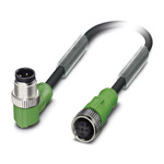Phoenix Contact Male 3 way M12 to Female 3 way M12 Sensor Actuator Cable, 600mm