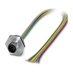 Phoenix Contact 8 way M12 to Sensor Actuator Cable, 500mm