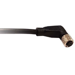 Bulgin Right Angle Female 4 way M5 to Unterminated Sensor Actuator Cable, 1m