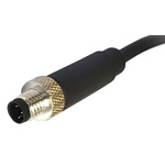 Bulgin Straight Male 5 way M8 to Unterminated Sensor Actuator Cable, 1m