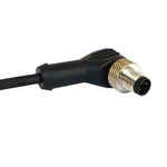 Bulgin Right Angle Female 12 way M12 to Unterminated Sensor Actuator Cable, 1m