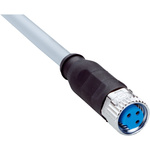 Sick Straight Female 3 way M8 to 3 way Unterminated Sensor Actuator Cable, 2m