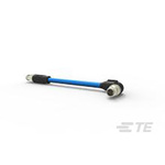 TE Connectivity Straight Male 8 way M12 to Right Angle Male 8 way M12 Sensor Actuator Cable, 5m