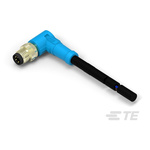 TE Connectivity Right Angle Male 4 way M8 to Unterminated Sensor Actuator Cable, 5m