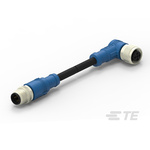 TE Connectivity Female 4 way M12 to M12 Sensor Actuator Cable