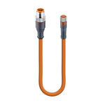 Lumberg Automation Straight Male 4 way M12 to Straight Female 4 way M8 Sensor Actuator Cable, 600mm