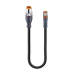 Lumberg Automation Straight Male 4 way M12 to Straight Female 4 way M8 Sensor Actuator Cable, 2m