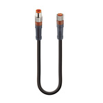 Lumberg Automation Straight Male 3 way M8 to Straight Female 3 way M8 Sensor Actuator Cable, 4m