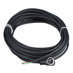 Telemecanique Sensors Straight Female 3 way 1/2 in Circular to Unterminated Sensor Actuator Cable, 20m