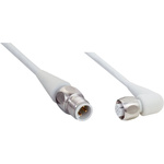 Sick Right Angle Female 4 way M12 to Straight Male 4 way M12 Sensor Actuator Cable, 2m