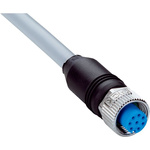 Sick Female 8 way M12 to Unterminated Sensor Actuator Cable, 5m