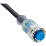 Sick Female 5 way M12 to Unterminated Sensor Actuator Cable, 5m
