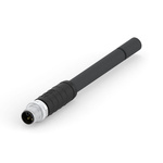 TE Connectivity Straight Male 4 way M12 to Unterminated Sensor Actuator Cable, 2m