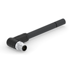 TE Connectivity Right Angle Male 5 way M12 to Unterminated Sensor Actuator Cable, 1.5m
