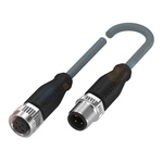 BALLUFF Straight Female M12 to Straight Male M12 Sensor Actuator Cable, 2m