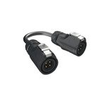 Amphenol Communications Solutions Straight Male M16 to Male M16 Sensor Actuator Cable, 3m